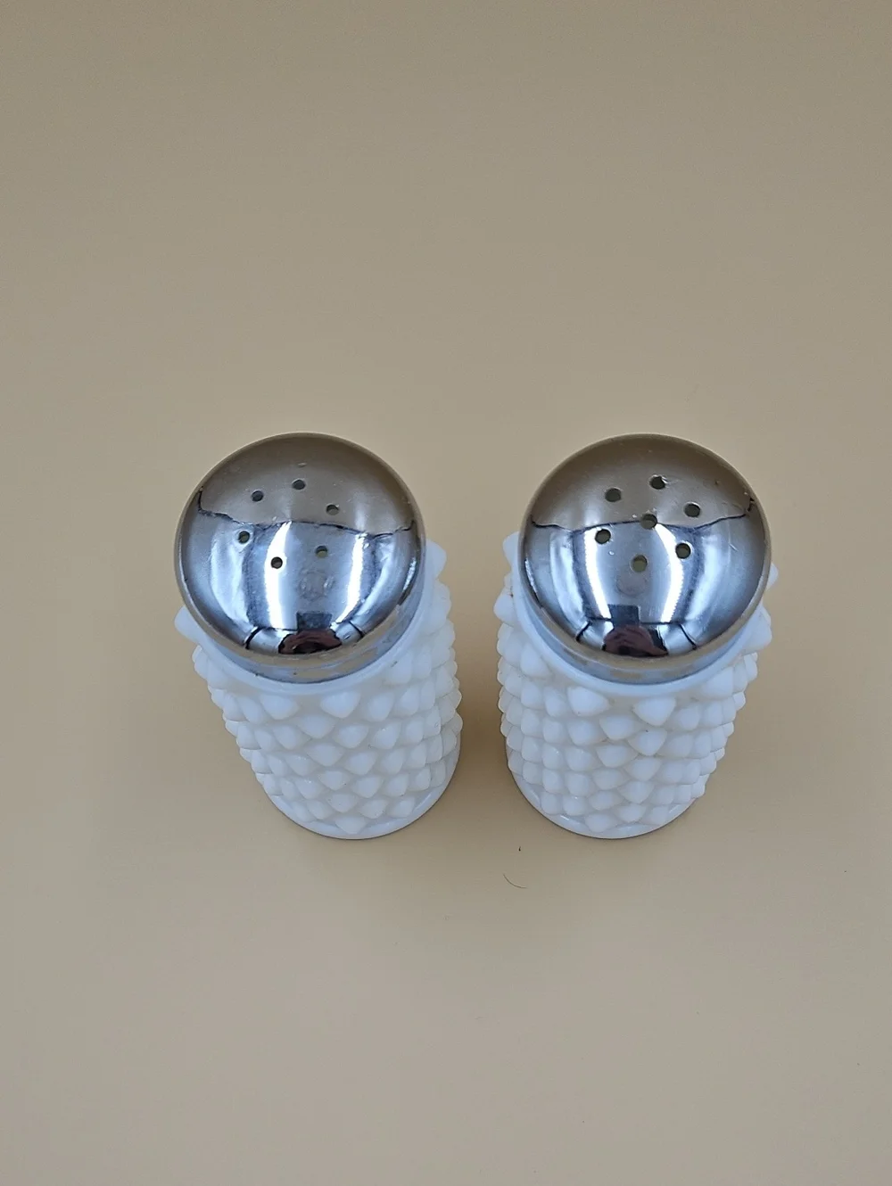 Vintage Salt and Pepper Shakers - White